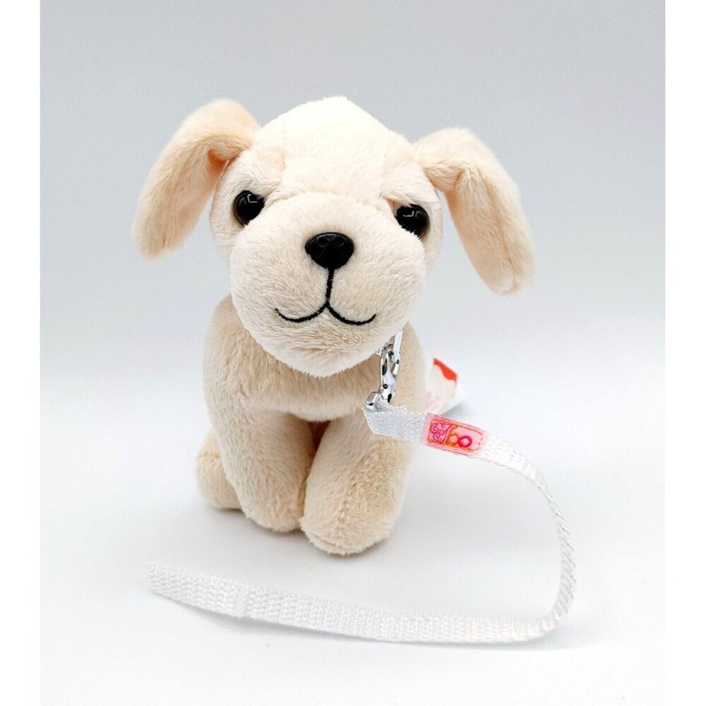 Our Generation Yellow Lab Labrador Puppy Dog With Leash Plush 7" Stuffed Animal